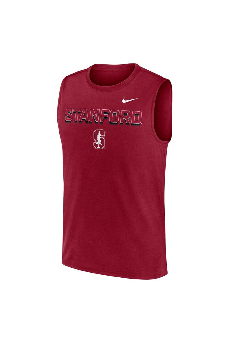 Men's Nike Cardinal Stanford Cardinal Primetime Tricode Legend Performance Tank Top, Alternate, color, Cardinal