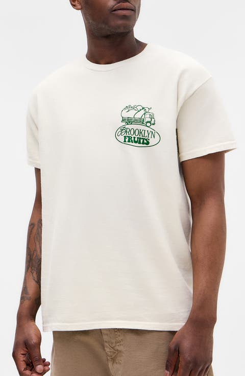 Brooklyn Fruits Cotton Graphic T-Shirt