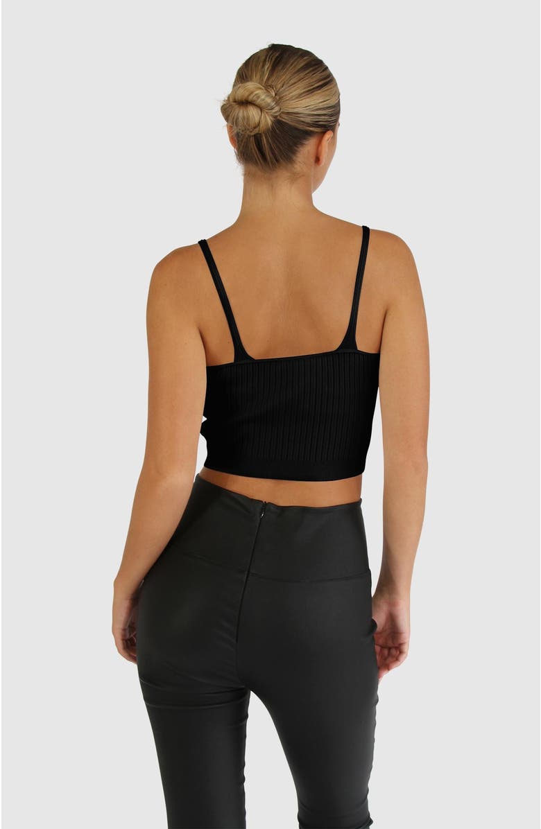 Belle & Bloom All I Need Knit Crop, Alternate, color, Black