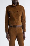 TOM FORD Stretch Cotton Velvet Western Jacket