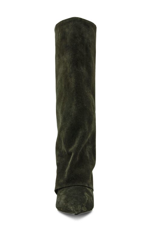 Steve Madden Luca Kitten Heel Knee High Boot In Green