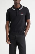 MIDNIGHT RODEO Signature Logo Embroidered Polo Sweater