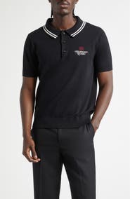 MIDNIGHT RODEO Signature Logo Embroidered Polo Sweater