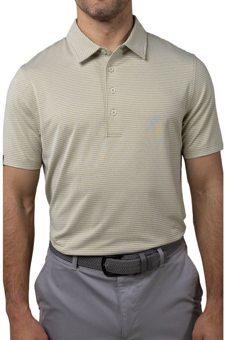 Sand Stripe Polo, Alternate, color, Moss
