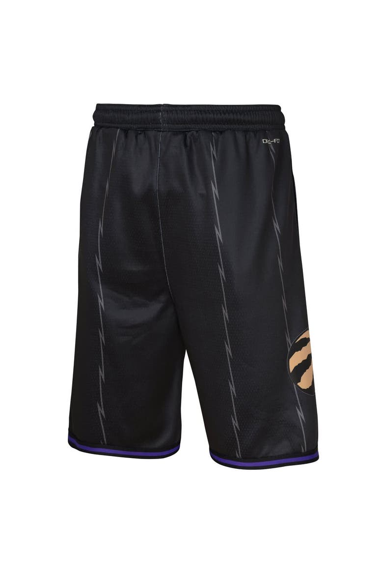 Youth Nike  Black Toronto Raptors 2024/25 City Edition Swingman Performance Shorts, Alternate, color, Black