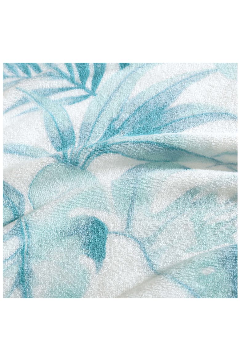 Waimea Bay Throw Blanket, Alternate, color, GREEN