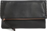 Sole Society Rifkie Faux Leather Foldover Clutch
