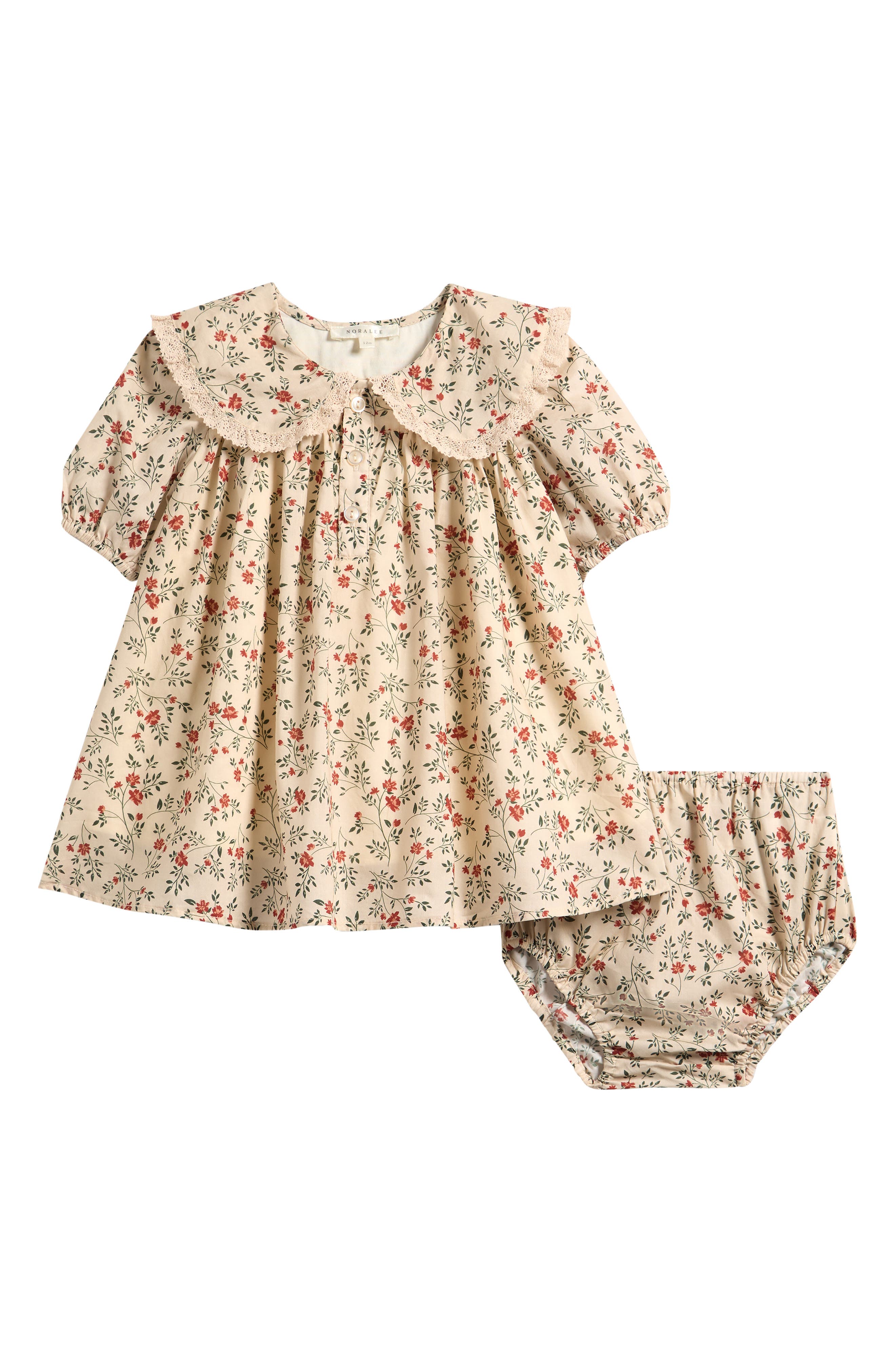 NORALEE Kids' Lori Holly Vines Cotton Dress & Bloomers | Nordstrom