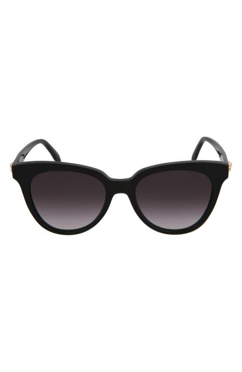 Alexander McQueen 53mm Cat Eye Sunglasses