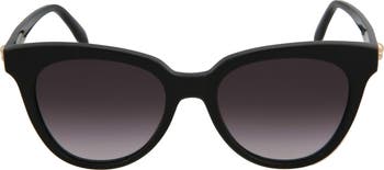 サングラス Mcqueen Cat-Eye Sunglasses Alexander Mcqueen Cat Eye Acetate 55 mm Ladies Sunglasses