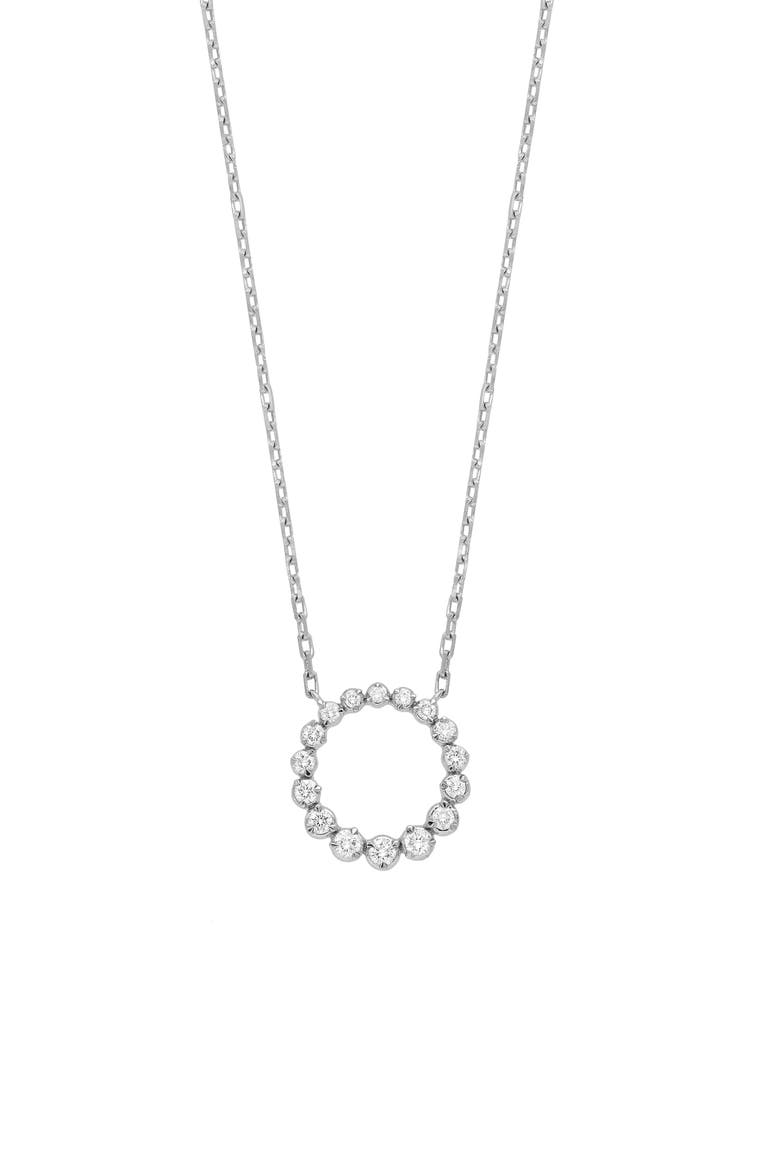 Liora Graduated Diamond Pendant Necklace (Nordstrom Exclusive), Main, color, 18KW