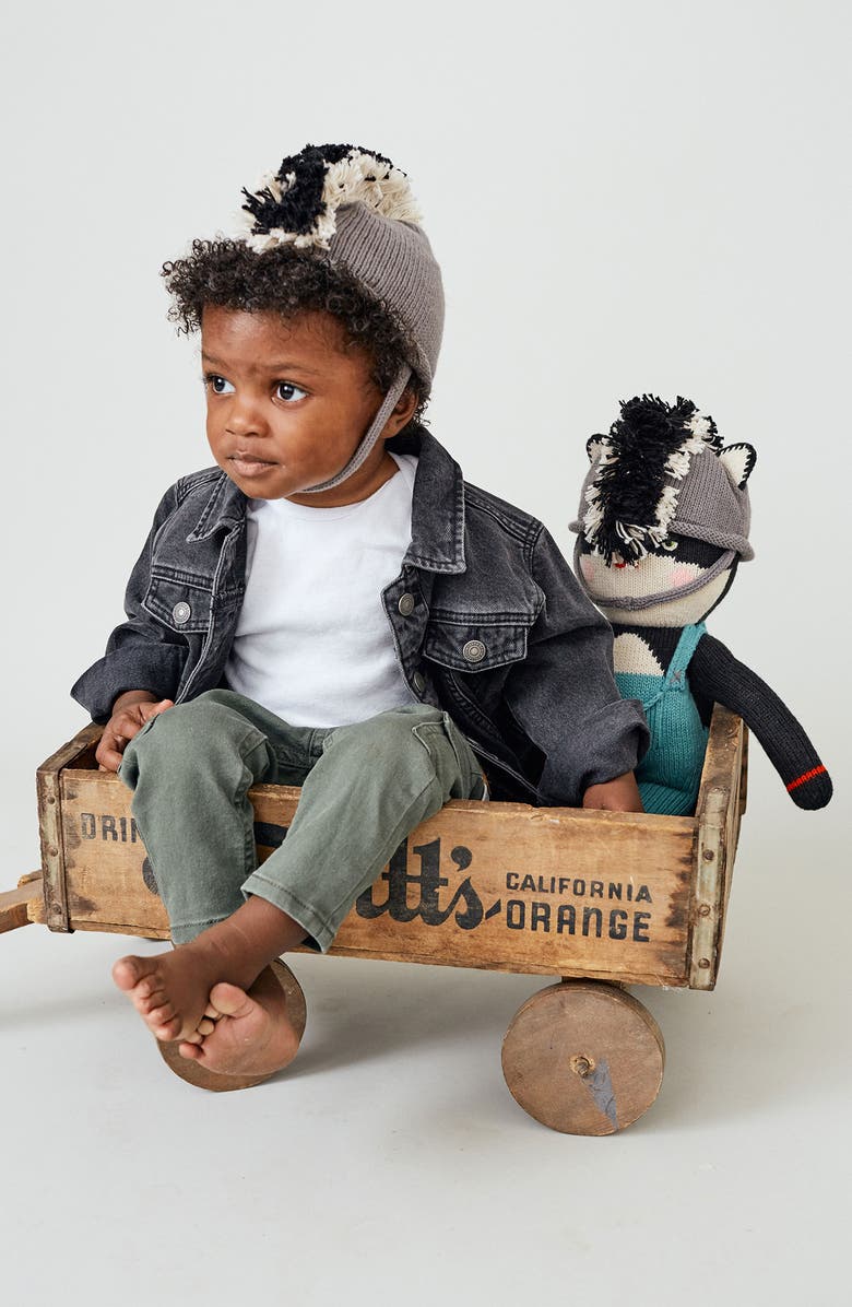 reD & oLive Reed Doll & Beanie Set, Alternate, color, Black