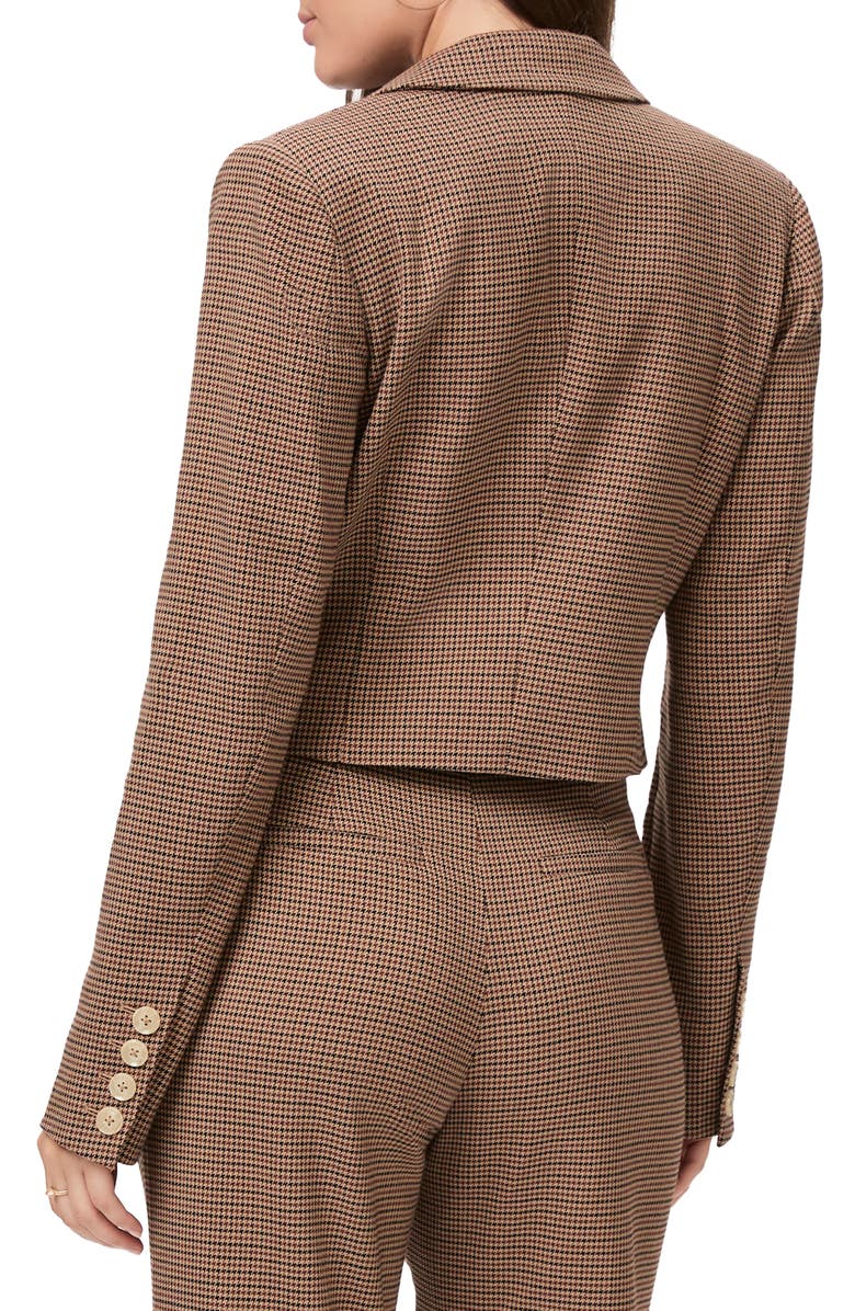 PAIGE Vanna Crop Double Breasted Blazer, Alternate, color, Rsewood