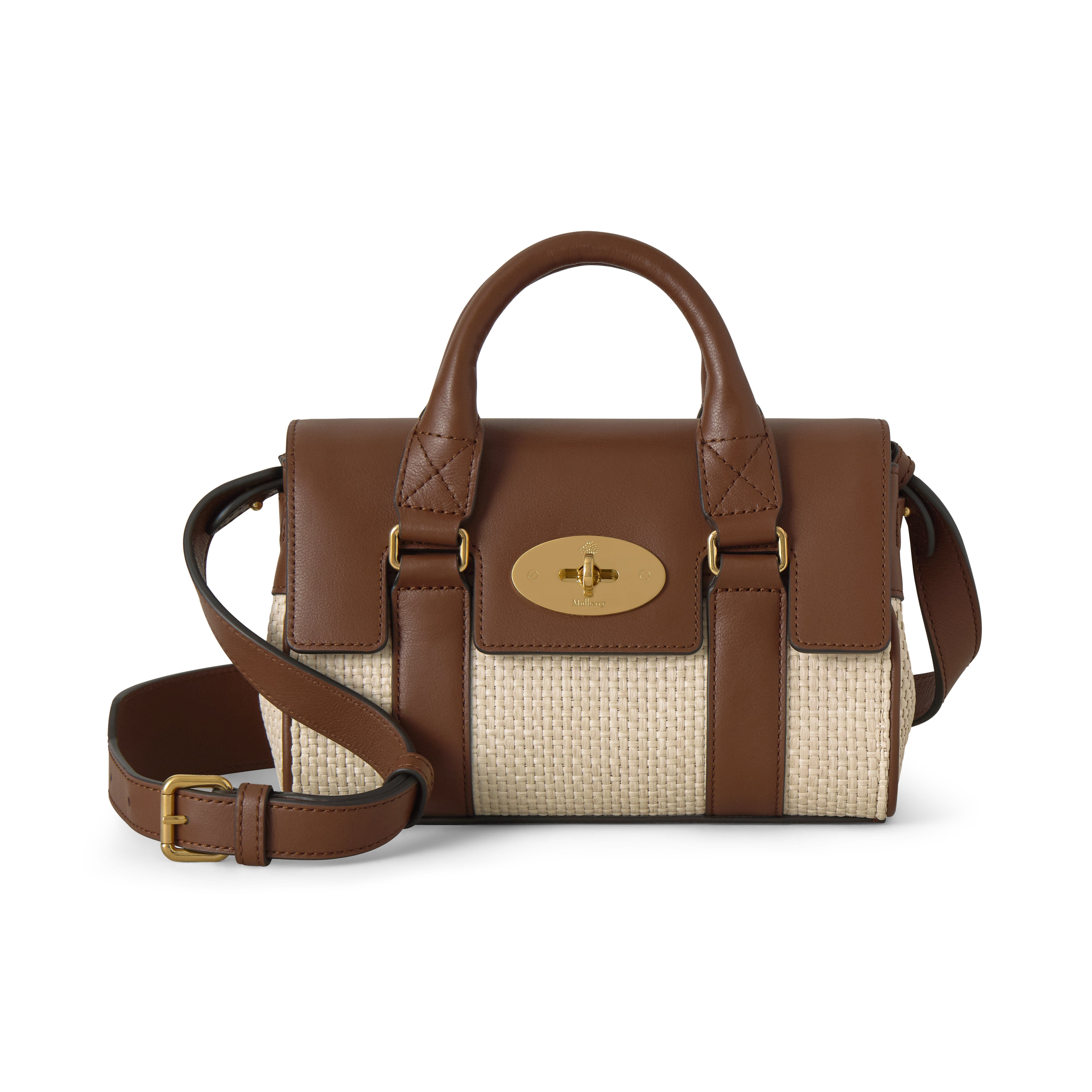 Mulberry Mini Bayswater, Main, color, Ecru-Bright Oak