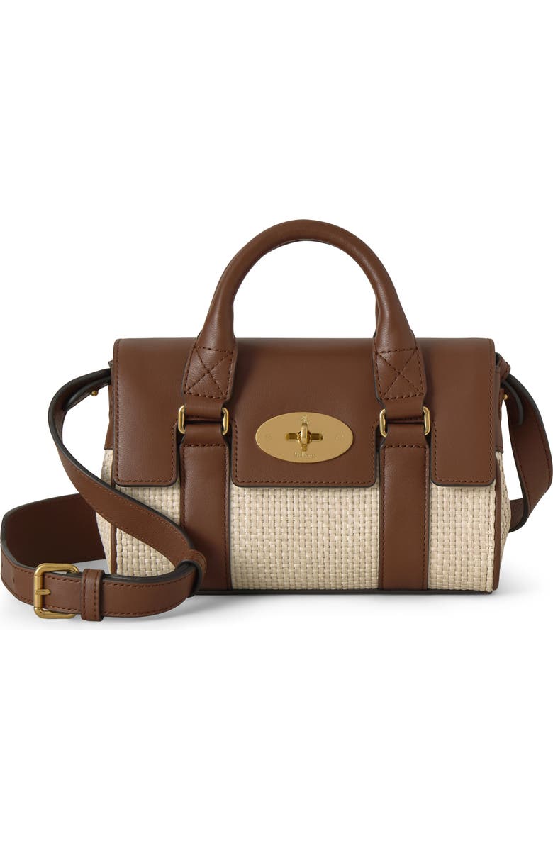 Mulberry Mini Bayswater, Main, color, Ecru-Bright Oak