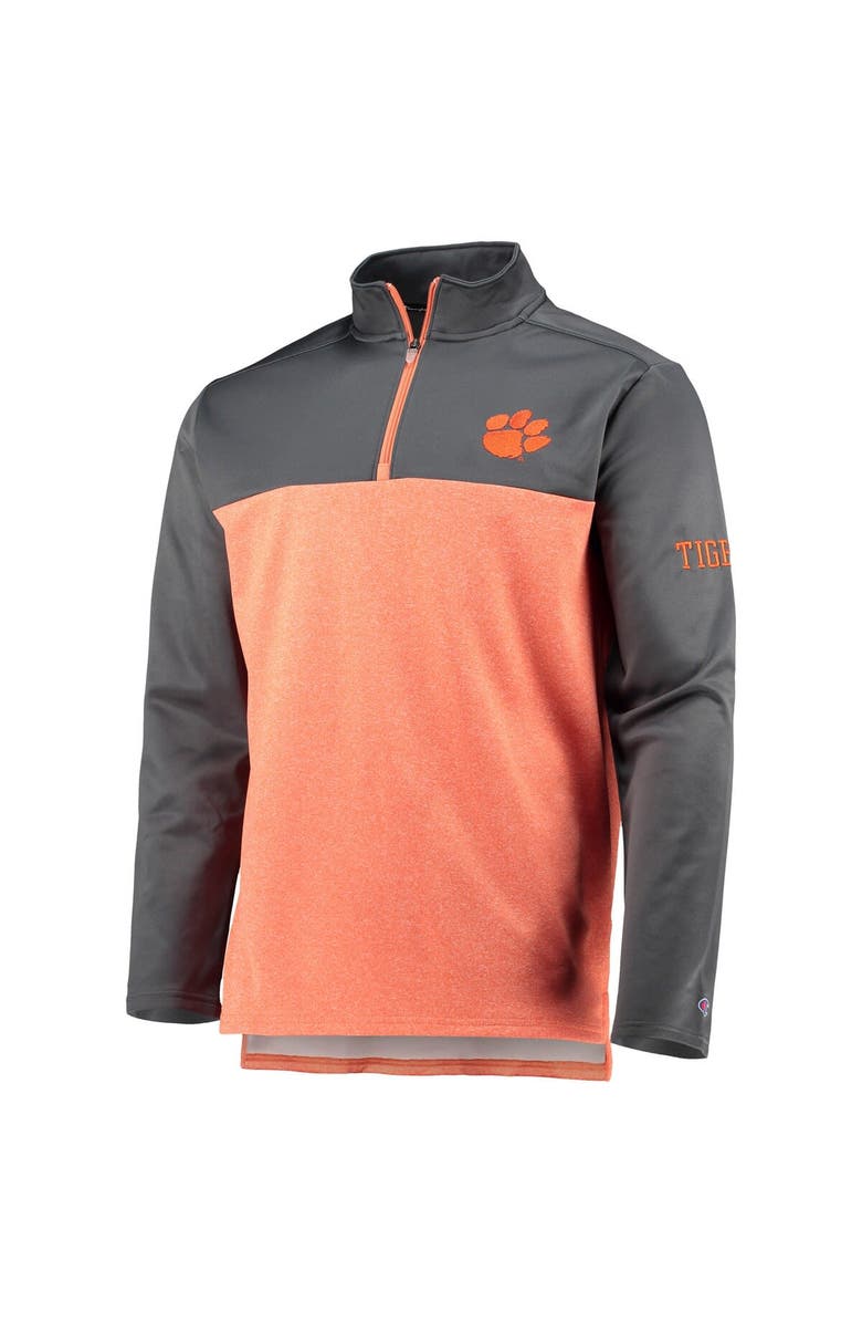 Champion Men's Champion Orange Clemson Tigers Gameday Quarter-Zip Jacket, Alternate, color, 
