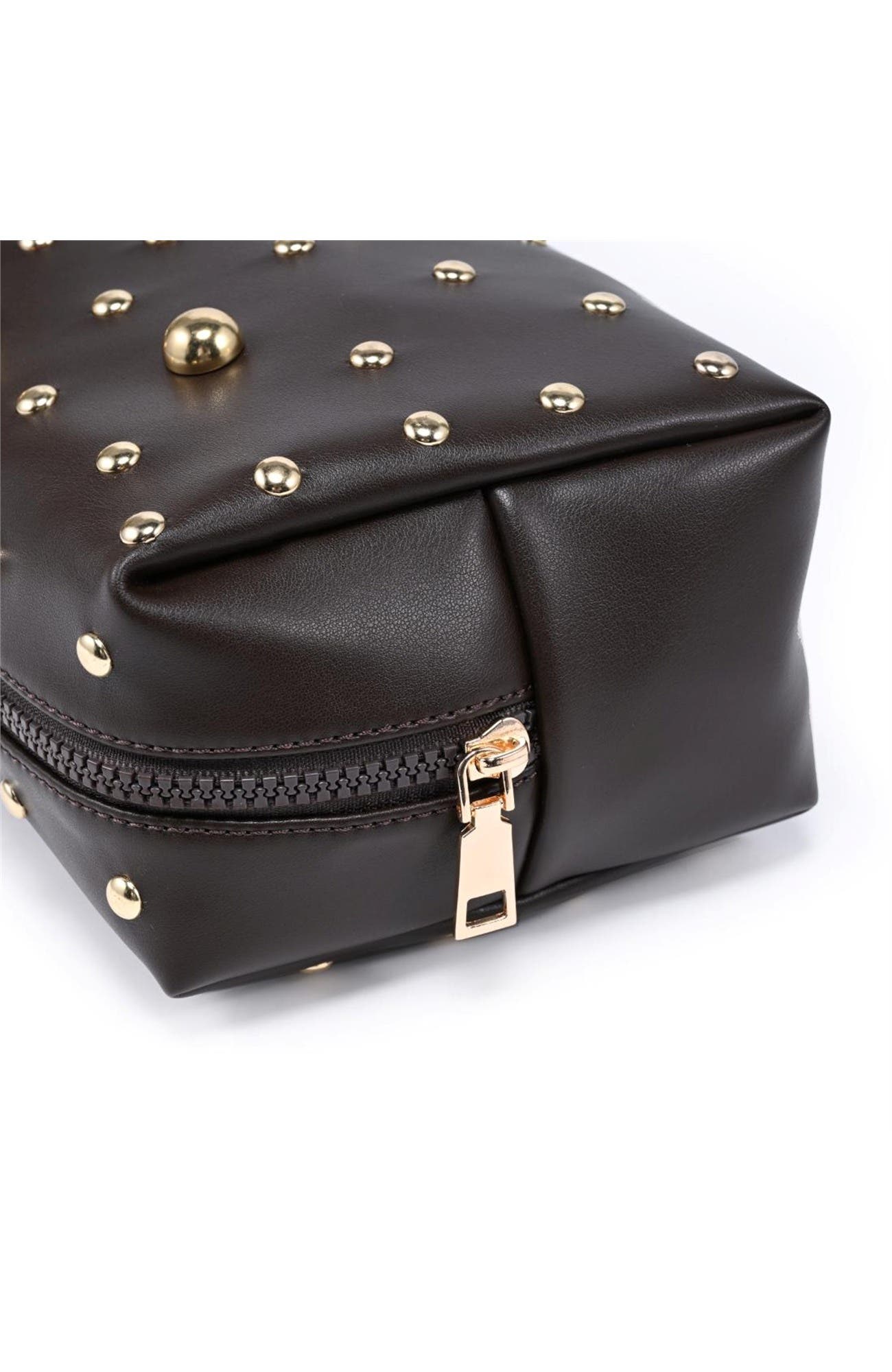 Stud Society Cosmetic & Travel Organizer Pouch, Alternate, color, Espresso