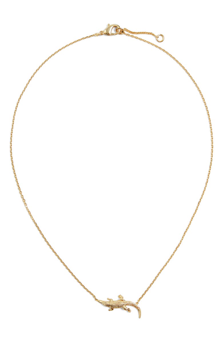 & Other Stories Crocodile Necklace, Main, color, 