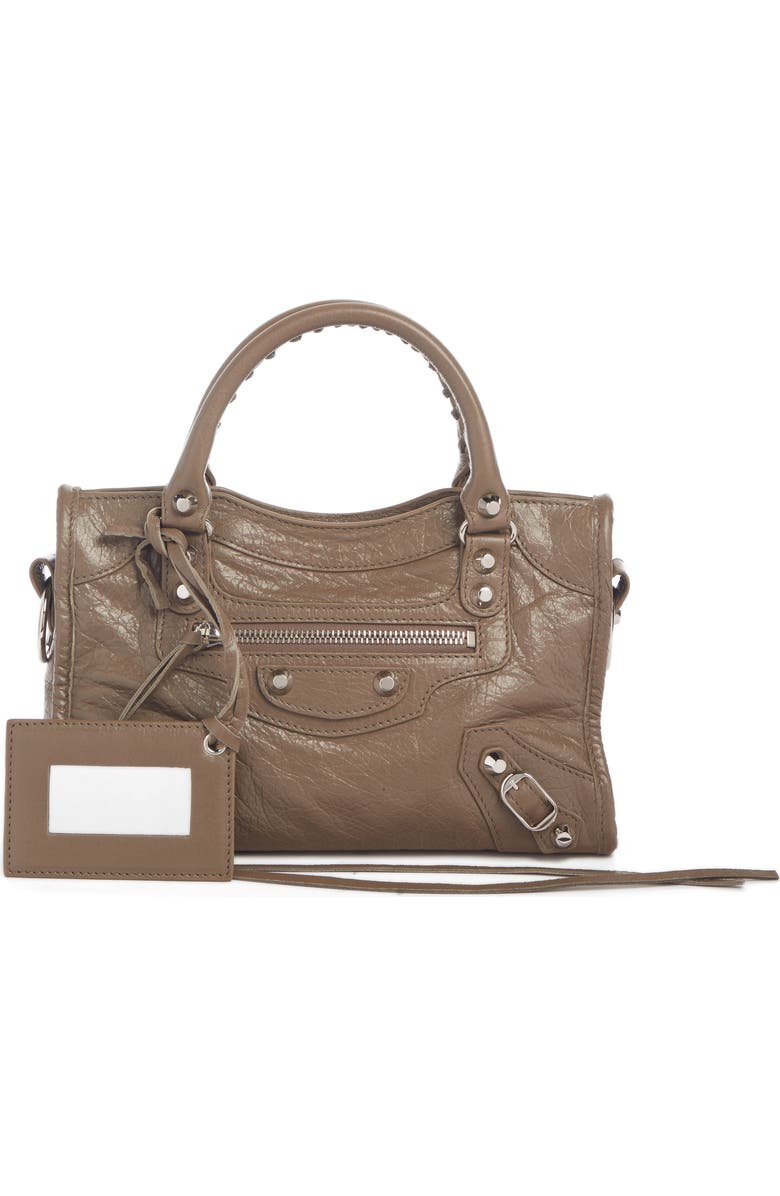 Balenciaga Classic Mini City AJ Leather Tote, Main, color,