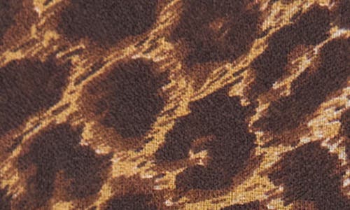 Mango Leopard Print Scarf In Brown