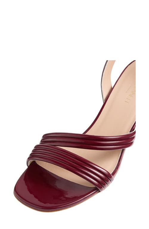 Lk Bennett Etta Ankle Strap Sandal In Bordeaux