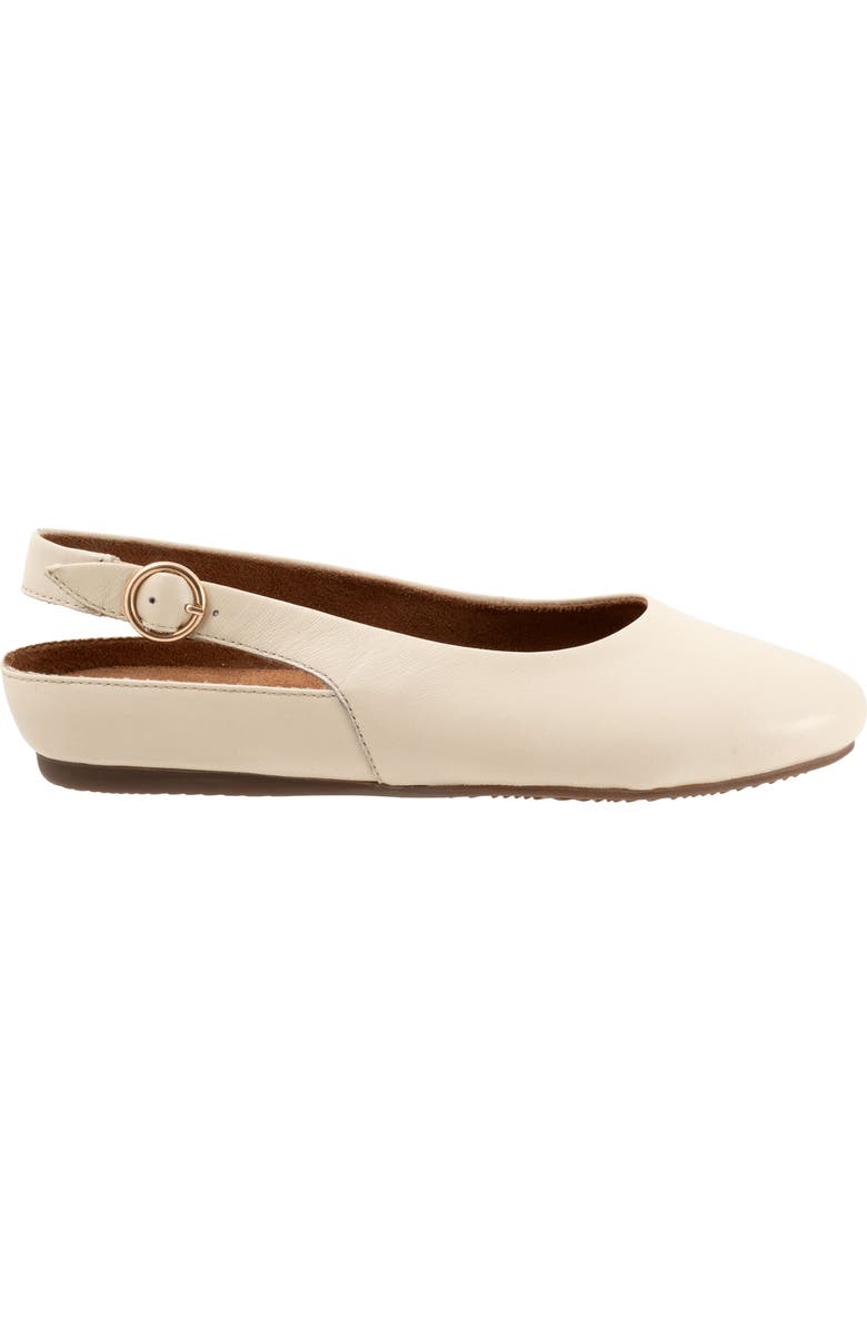 SoftWalk<sup>®</sup> Sandy Slingback Flat, Alternate, color, Ivory