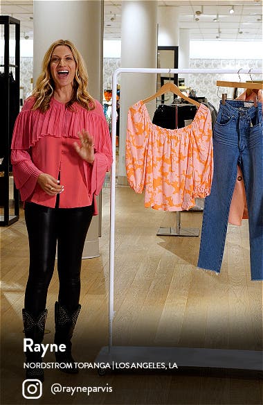 Sanctuary Spring Floral Square Neck Top (Women) | Nordstromrack