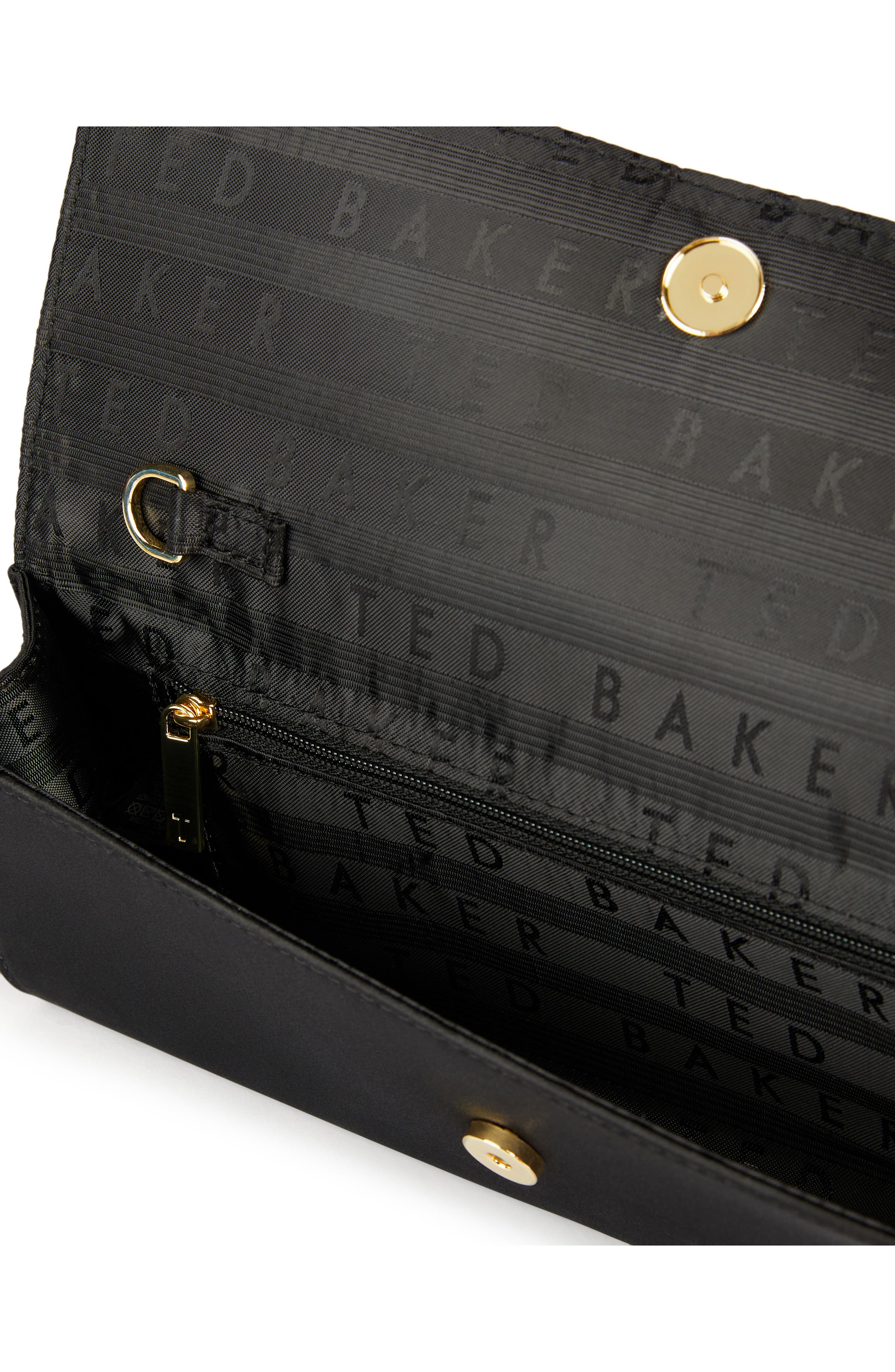 Ted Baker London Bow Crossbody Bag, Alternate, color, Black