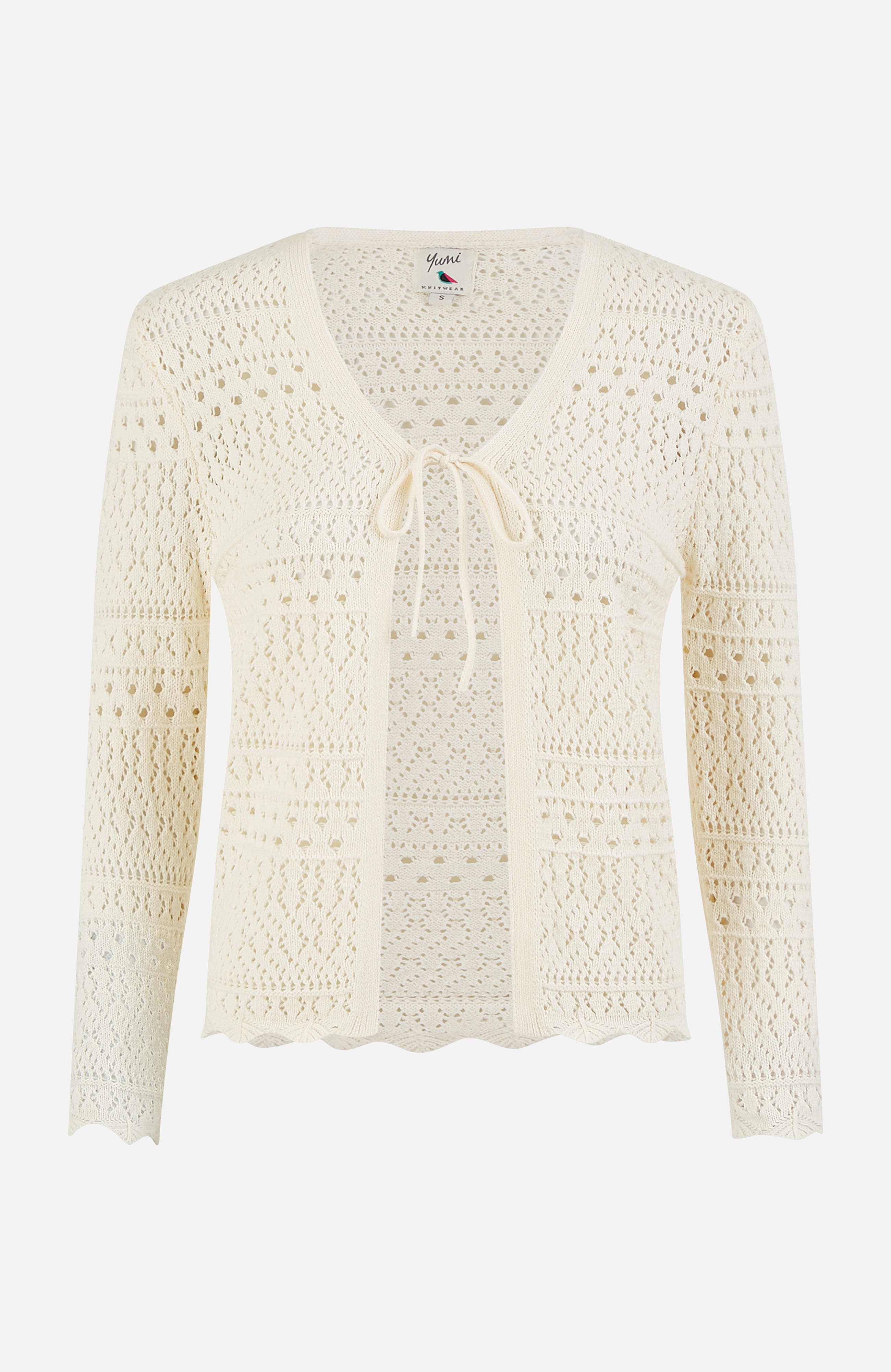 Crochet Tie Front Cardigan - image 2