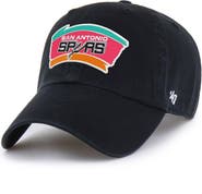 '47 Men's '47 Black San Antonio Spurs Hardwood Classics Clean Up Adjustable Hat