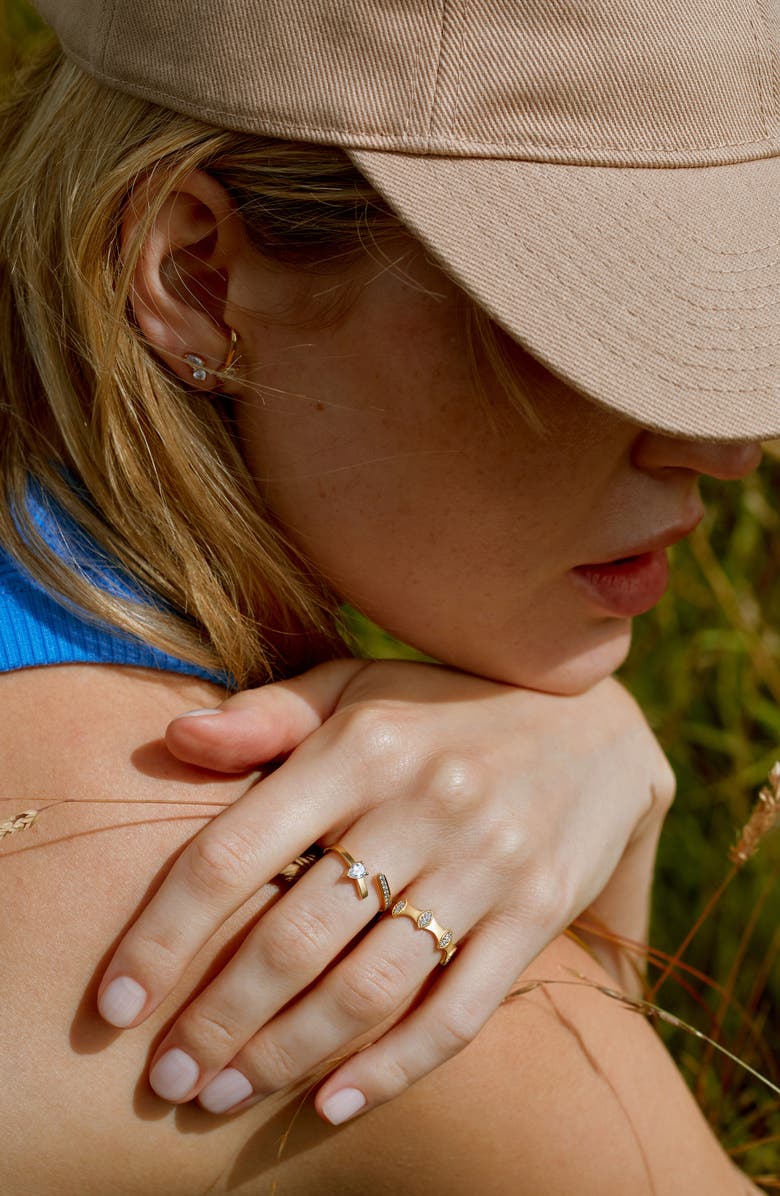 Kimai Aqua Lab Created Diamond Open Ring, Alternate, color, 