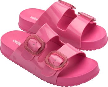 Cozy Buckle Slide Sandal