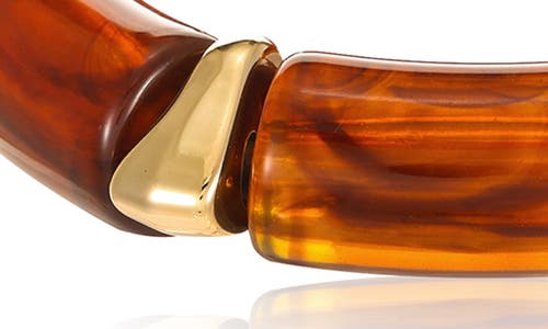 Ettika Resin Stretch Bracelet In Brown