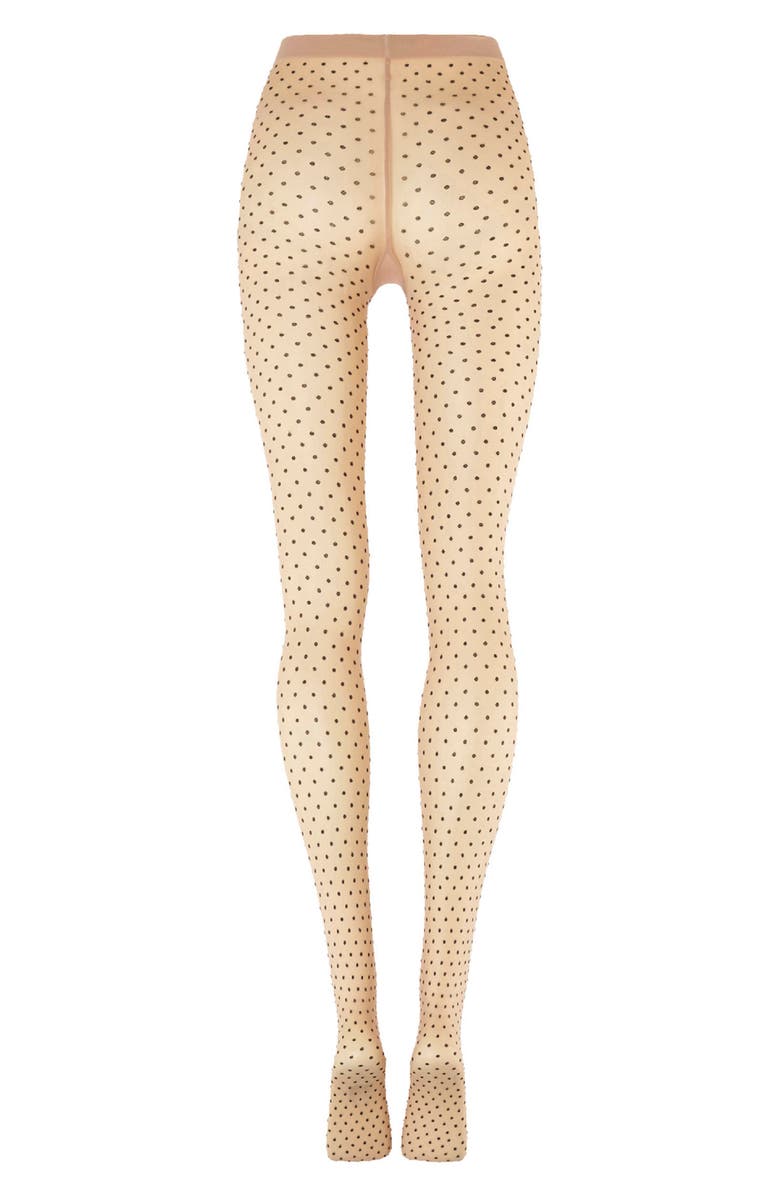 Wolford Dot Tights, Alternate, color, Fairly Light