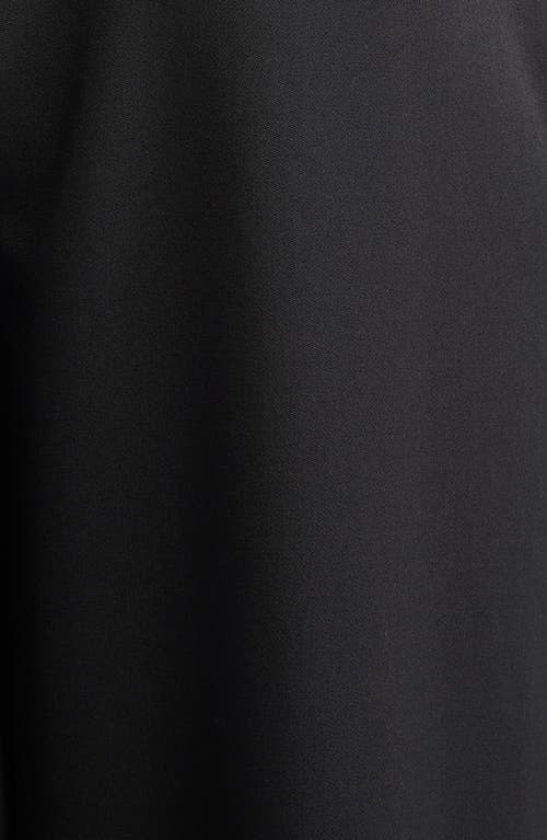 Shop Oscar De La Renta One Shoulder Mixed Media Jumpsuit In Black