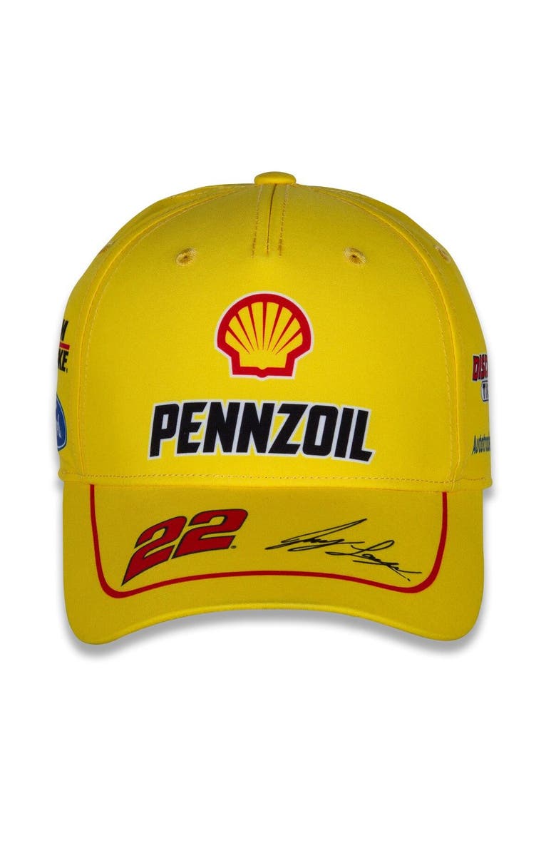 TEAM PENSKE Men's Team Penske Yellow Joey Logano Uniform Adjustable Hat, Alternate, color, 