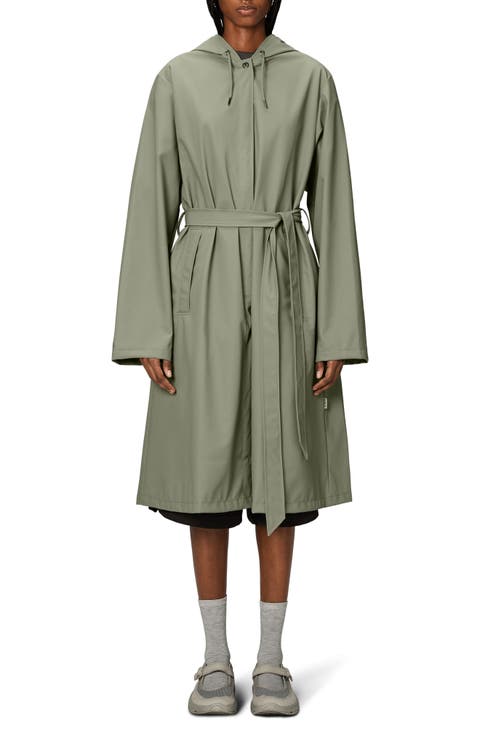 Waterproof A-Line Long Raincoat