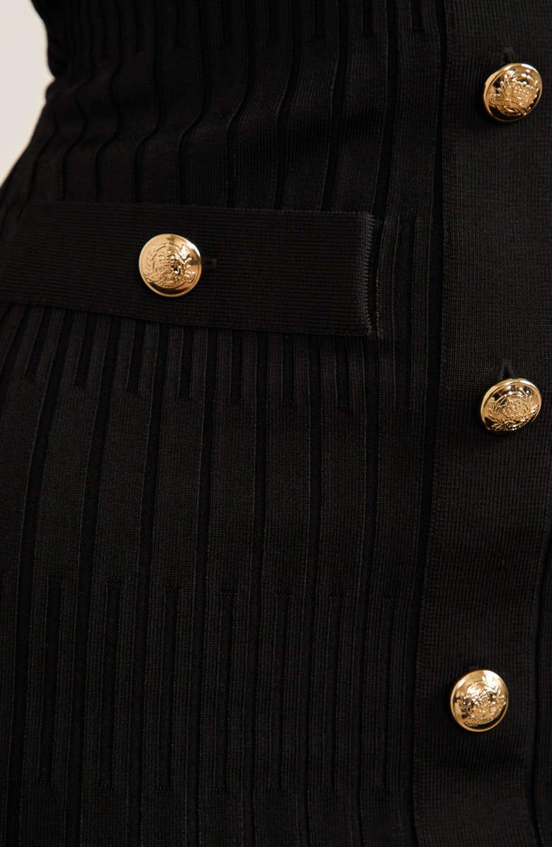 Marciano Janet Sleeveless Rib Sweater Dress, Alternate, color, Jet Black