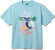 Maui & Sons x Pabst Blue Ribbon Shark Graphic T-Shirt