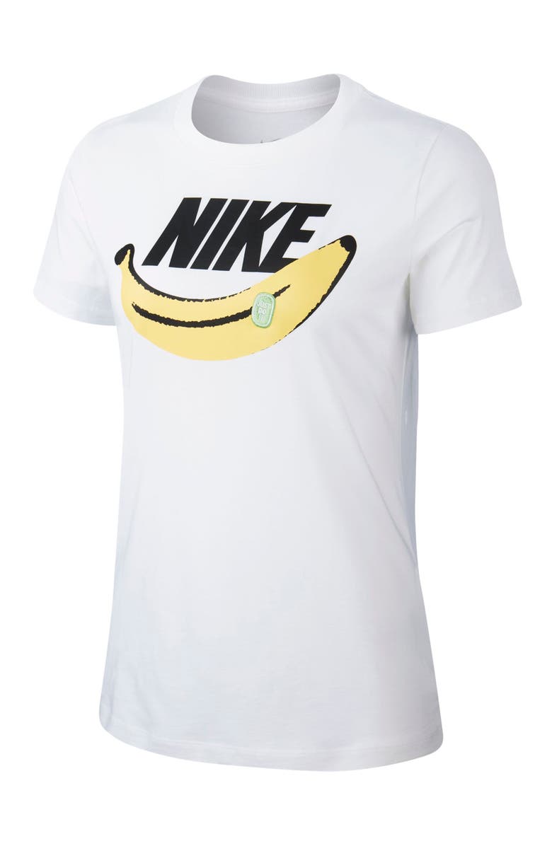 Nike Banana Swoosh Graphic Logo Cotton Tee, Alternate, color,