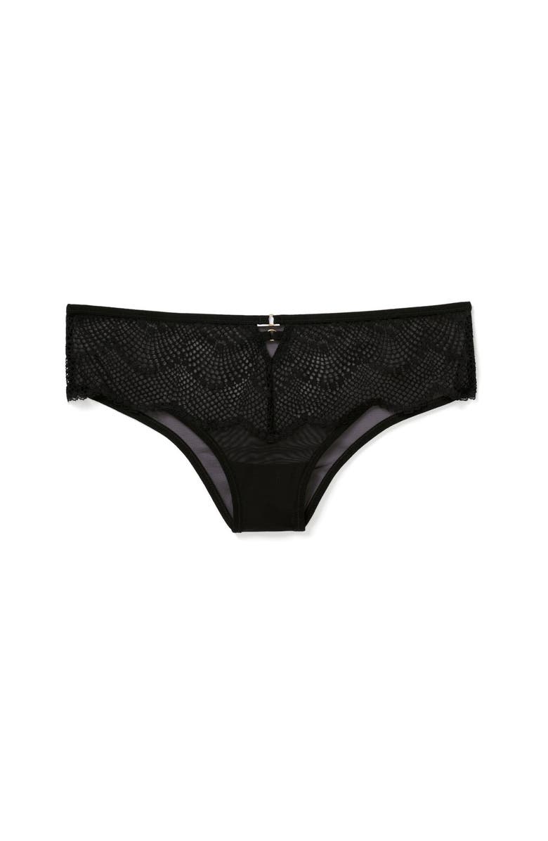 Adore Me Margaritte Cheeky Panties, Alternate, color, Black
