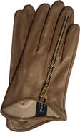 Paula Rowan Jacqueline Zip Detail Leather Gloves