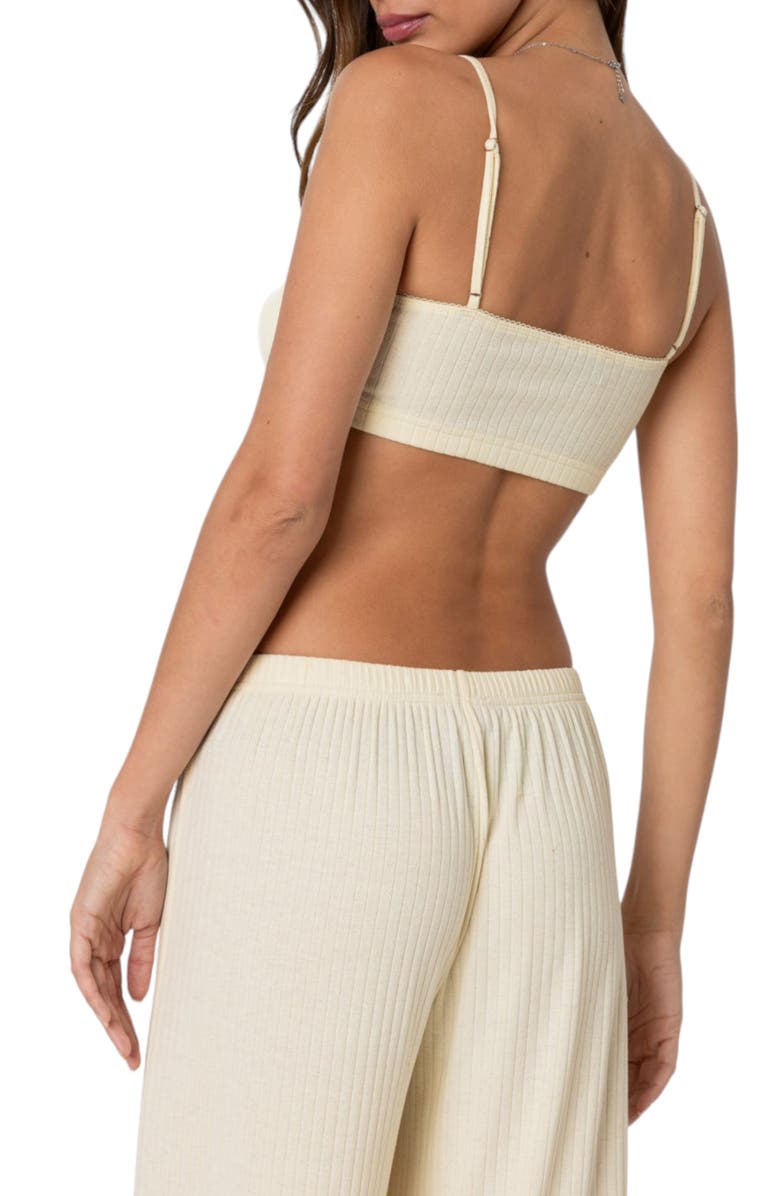 EDIKTED Lilou Rib Bralette Top, Alternate, color, 