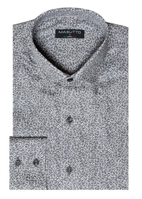 Bogota Print Button-Up Long Sleeve Shirt
