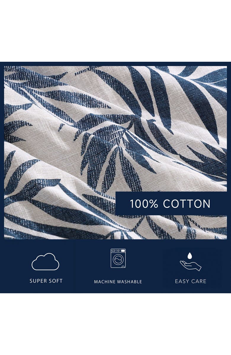 Nautica Marina Leaf Cotton Comforter Set, Alternate, color, White/ Navy