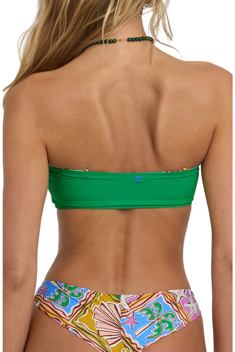 Heat Dream Tully Tube Reversible Bandeau Bikini Top, Alternate, color, MULCH