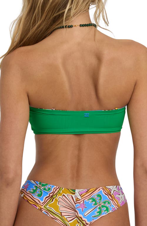 Billabong Heat Dream Tully Tube Reversible Bandeau Bikini Top In Brown