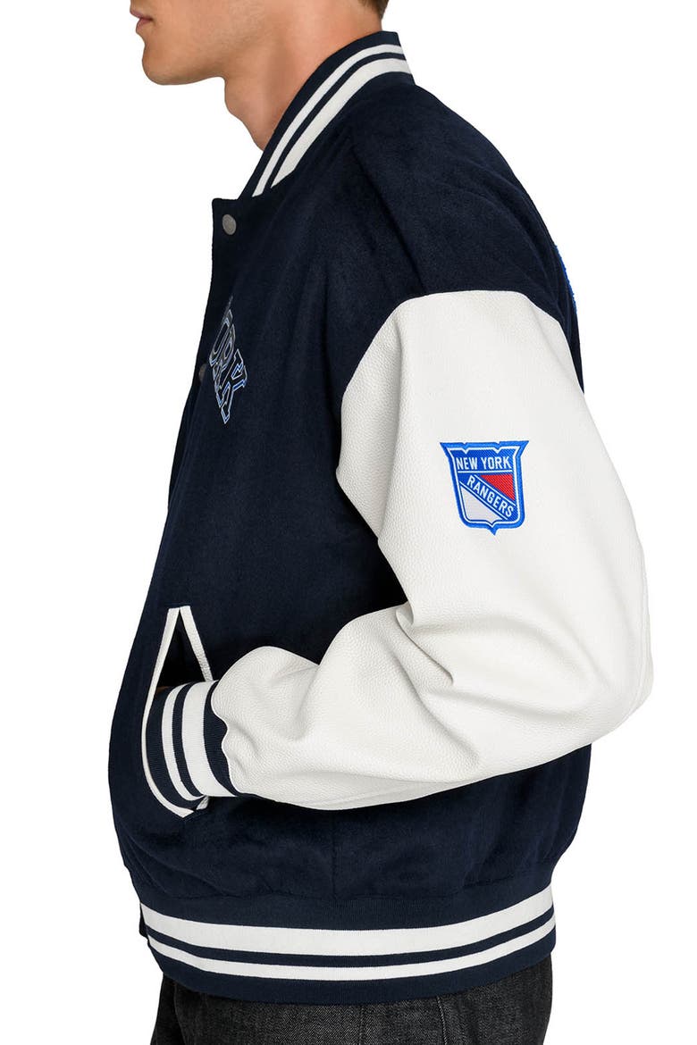 New York Rangers Varsity Jacket, Alternate, color, NAVY