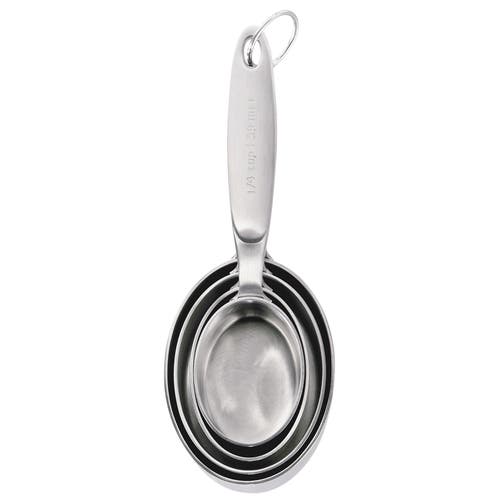 Cuisipro Stainless Steel Measuring Cup Set, 4 Piece In Silver