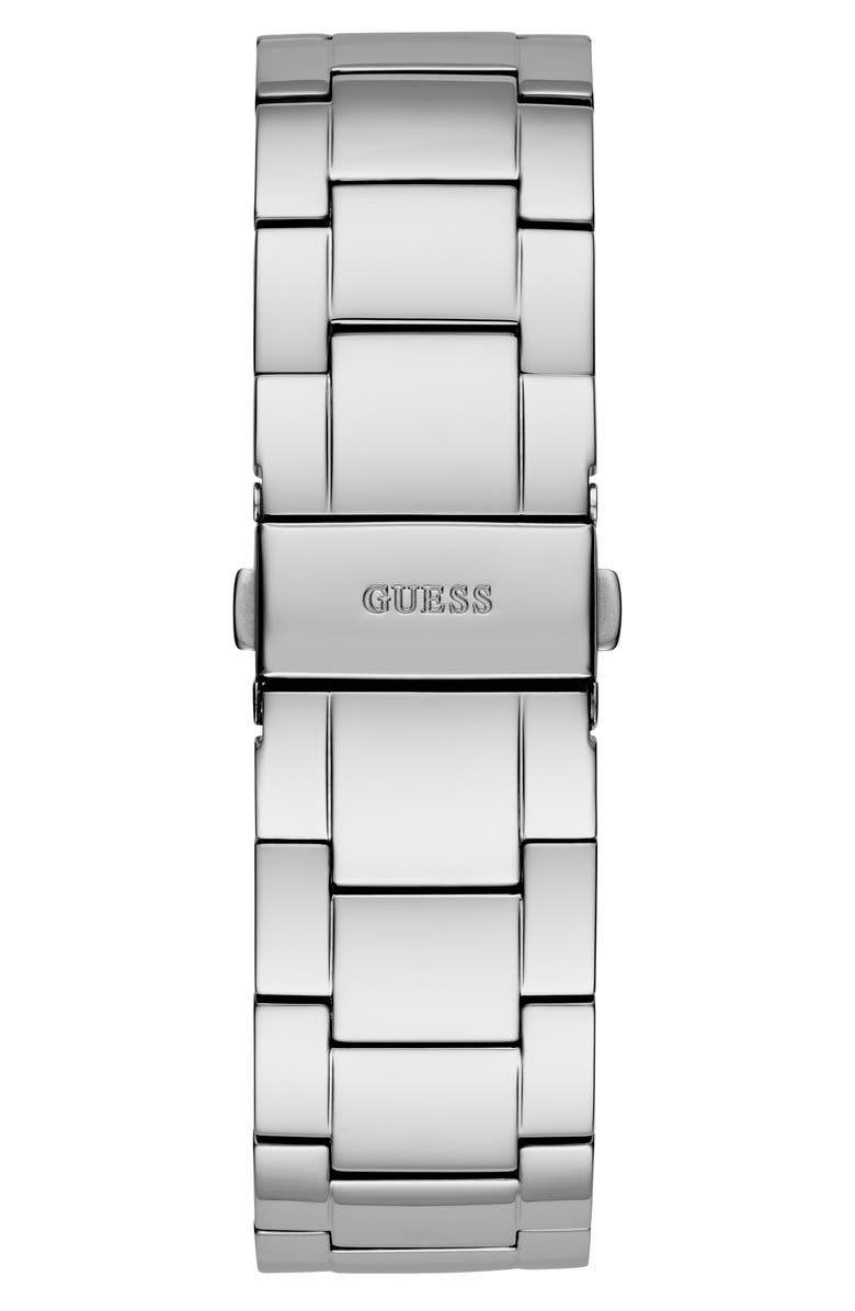 GUESS Multifunction Crystal Skeleton Bracelet Watch, 44mm, Alternate, color, 